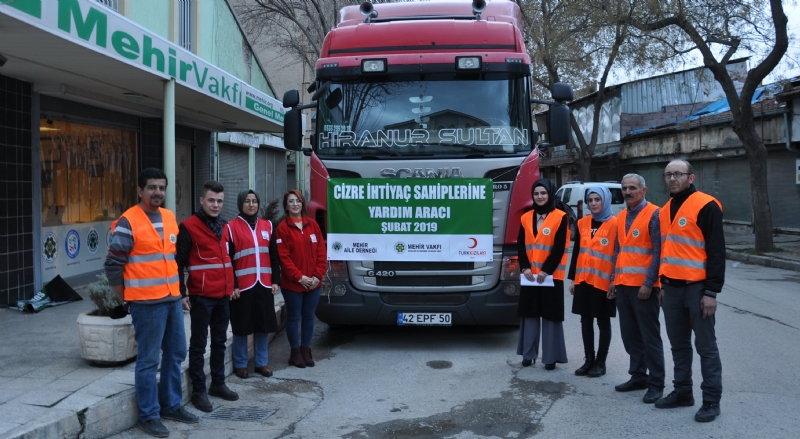CİZRE AYNİ YARDIM ARACI UĞURLAMA PROGRAMI 
