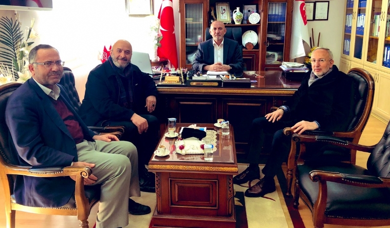 MÜT. HYT. BŞK.MIZ OSMAN BAYBAĞAN BEY´İ MAKAMINDA ZİYARET ETTİ... 