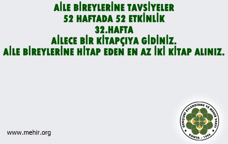 AİLE BİREYLERİNE TAVSİYELER..! 