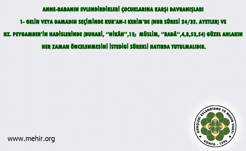 ANNE - BABANIN EVLENDİRDİKLERİ ÇOCUKLARINA KARŞI DAVRANIŞLARI..! 