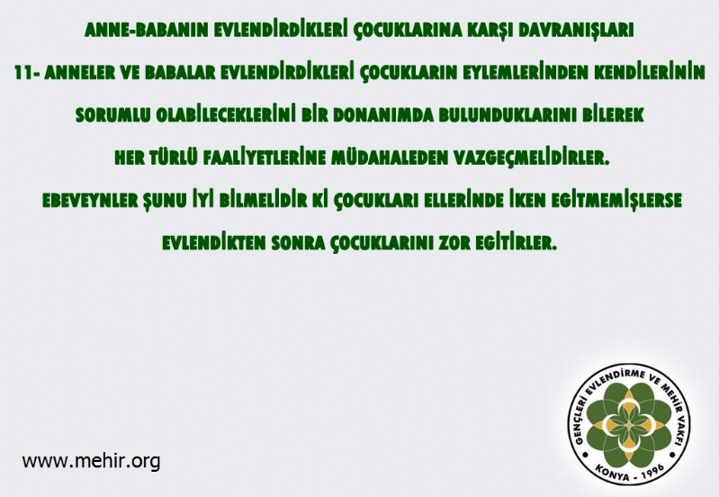 ANNE - BABANIN EVLENDİRDİKLERİ ÇOCUKLARINA KARŞI DAVRANIŞLARI..! 