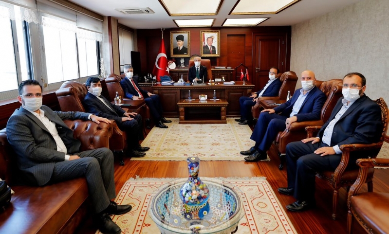 MÜT. HYT. BŞK.MIZ YAVUZ SELİM KÖŞGER BEY´İ MAKAMINDA ZİYARET ETTİ.. 