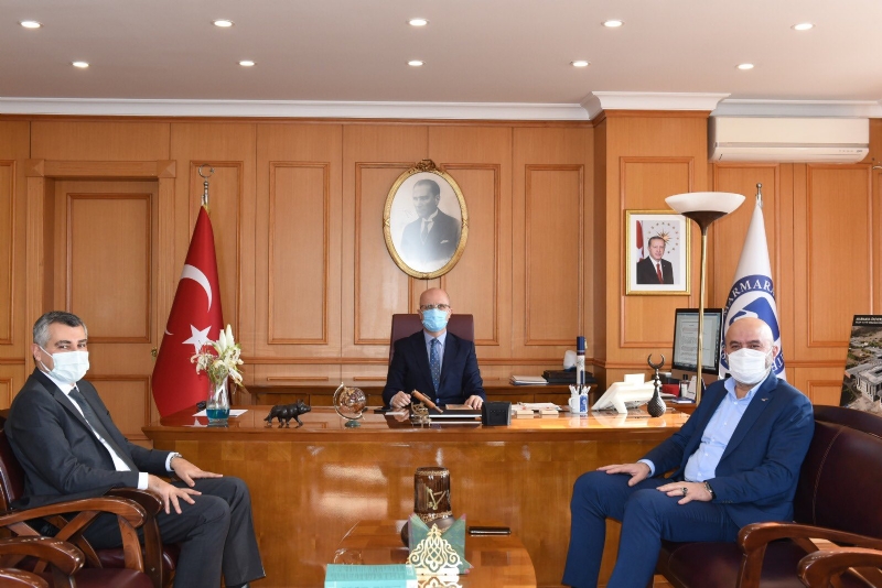 MÜT. HYT. BŞK.MIZ PROF. DR. EROL ÖZVAR BEY´İ MAKAMINDA ZİYARET ETTİ.. 