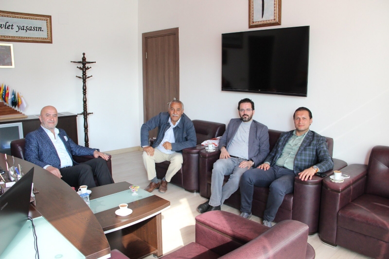 MÜT. HYT. BŞK.MIZ SEBAHİ YILMAZ BEY´İ MAKAMINDA ZİYARET ETTİ... 