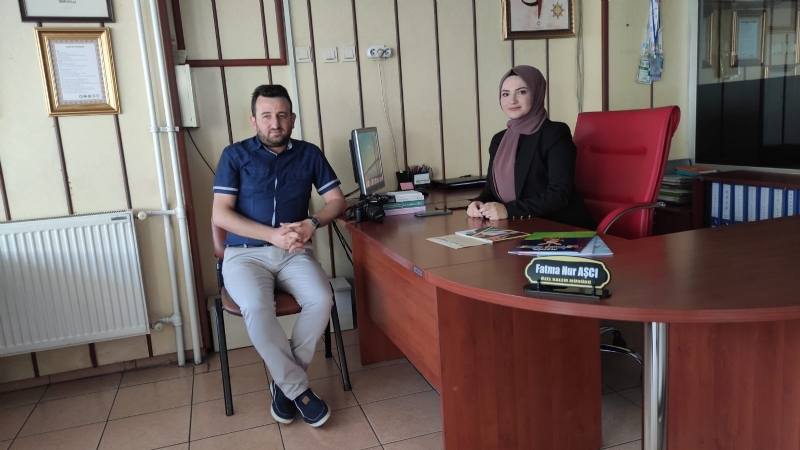 ÖZEL KALEM MÜDÜRÜMÜZE MAKAMINDA ZİYARET... 