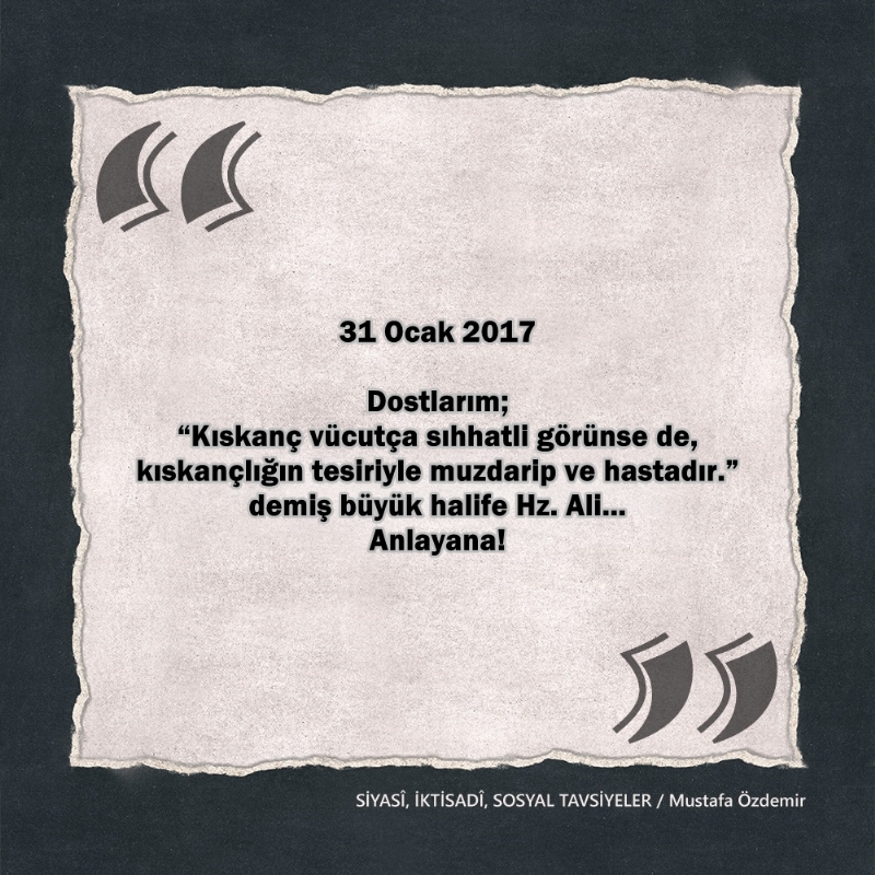 SİYASî, İKTİSADî VE SOSYAL TAVSİYELER...