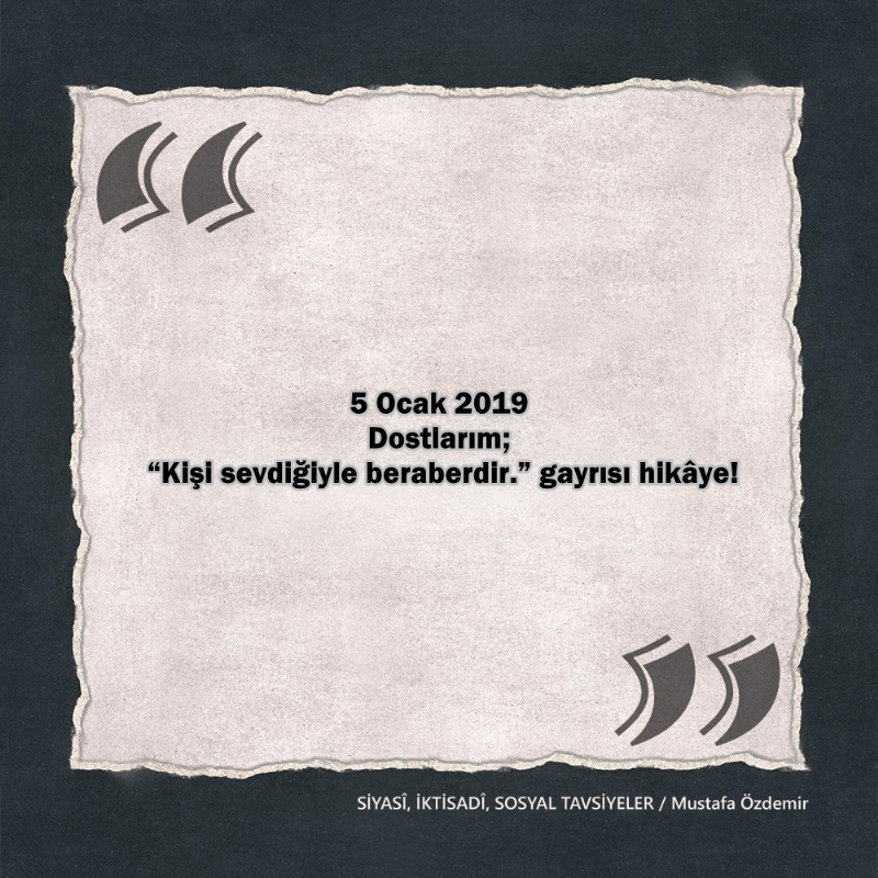 SİYASî, İKTİSADî VE SOSYAL TAVSİYELER...