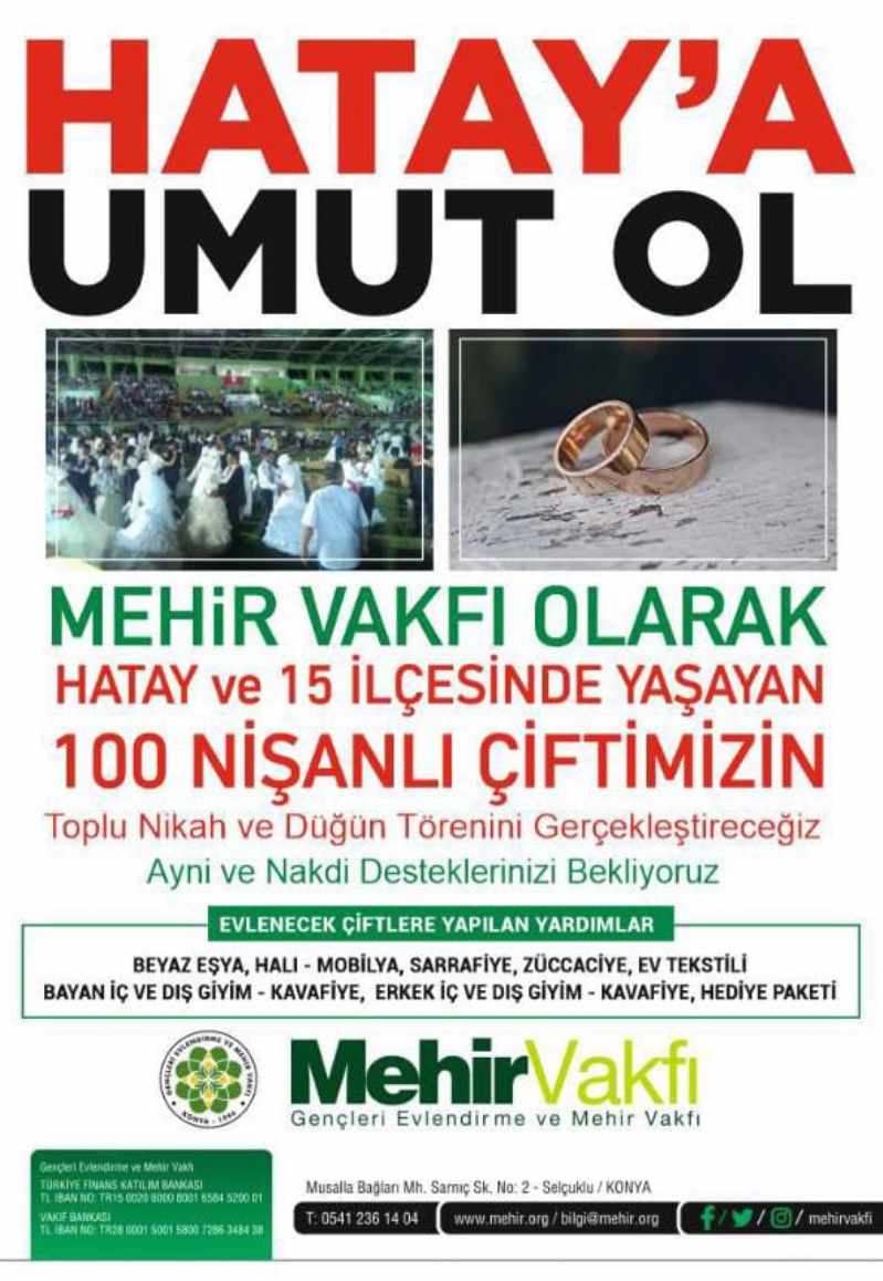 DEĞERLİ BAĞIŞCILARIMIZ; DESTEKLERİNİZİ BEKLERİZ... 