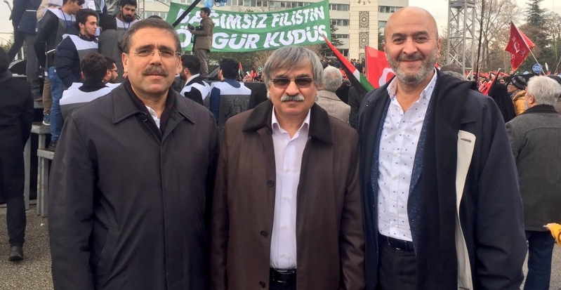 BŞK´MIZ MUSTAFA ÖZDEMİR ´KUDÜS´E ÖZGÜRLÜK İNSANLIĞA BARIŞ´MİTİNGİNE KATILDI 
