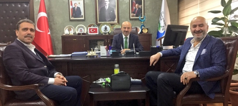 MÜT. HYT. BŞK´MIZ MUSTAFA ÖZDEMİR BEY´DEN HARUN TÜFEKÇİ BEY´E ZİYARET 