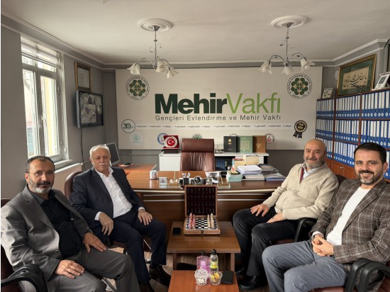 MÜTEVELLİ HEYET BAŞKANIMIZA MAKAMINDA ZİYARET...