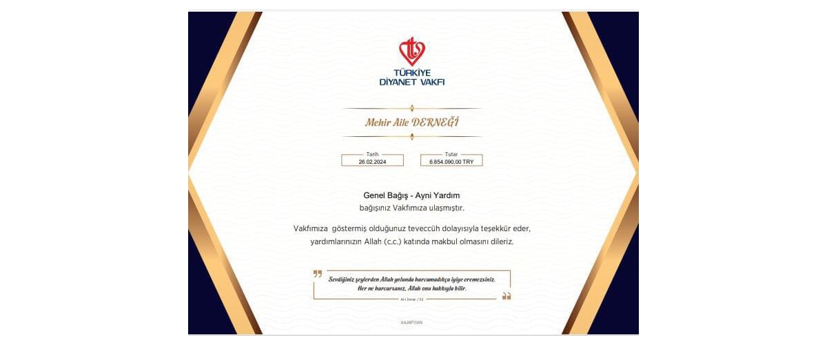 DEĞERLİ BAĞIŞÇILARIMIZ, DESTEKLERİNİZ İÇİN TEŞEKKÜRLER...