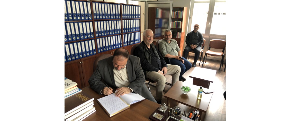 MÜTEVELLİ HEYET BAŞKANIMIZA MAKAMINDA ZİYARET...