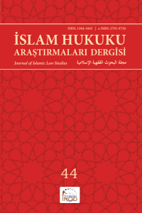 İSLAM HUKUKU ARAŞTIRMALARI DERGİSİ - 44. SAYI