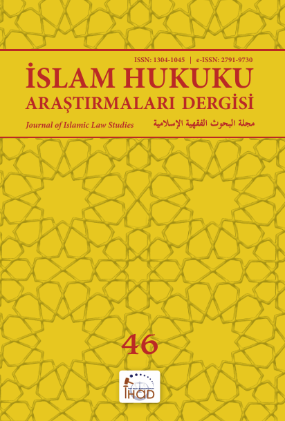 İSLAM HUKUKU ARAŞTIRMALARI DERGİSİ - 46. SAYI