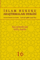 İSLAM HUKUKU ARAŞTIRMALARI DERGİSİ - 16. SAYI