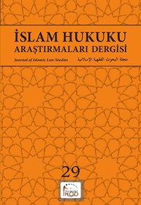 İSLAM HUKUKU ARAŞTIRMALARI DERGİSİ - 29. SAYI