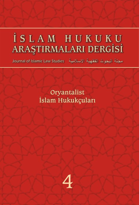 İSLAM HUKUKU ARAŞTIRMALARI DERGİSİ - 4. SAYI