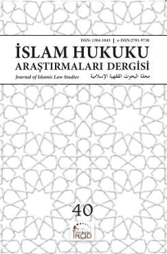 İSLAM HUKUKU ARAŞTIRMALARI DERGİSİ - 40. SAYI