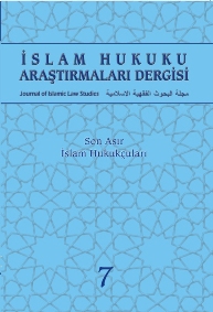 İSLAM HUKUKU ARAŞTIRMALARI DERGİSİ - 7. SAYI